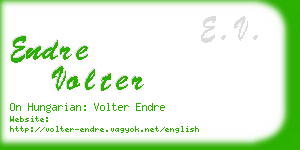 endre volter business card